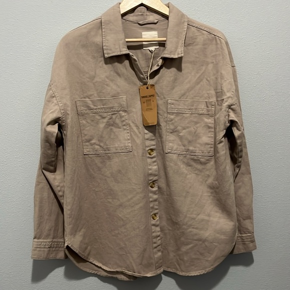 Thread And Supply Fletcher oversized  Button Down Jacket size large - Picture 3 of 6